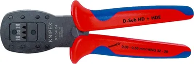 Obrázek produktu pro Knipex 97 54 24 Crimpzange D-Sub-Stecker 0.03 bis 0.56 mm²