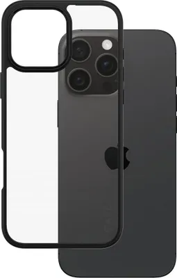 Obrázok produktu pre PanzerGlass CARE™ by ® Urban Combat Case Transparent w. Black Frame iPhone 16 Pro Max, Ochranný obal, Apple, Apple - iPhone 16 Pro Max, Priehľadná