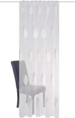 Produktbild von Home Wohnideen Kombibandschal Leinenoptik Bestickt "Alavaro" 245 x 140 cm Grau