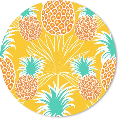 Produktbild von MuchoWow® Mauspad Mousepad Dschungel - Ananas - Obst - Design 20x20 cm - Mousepads - Maus Mat - Pad - Mausunterlage - Schreibtischmatte