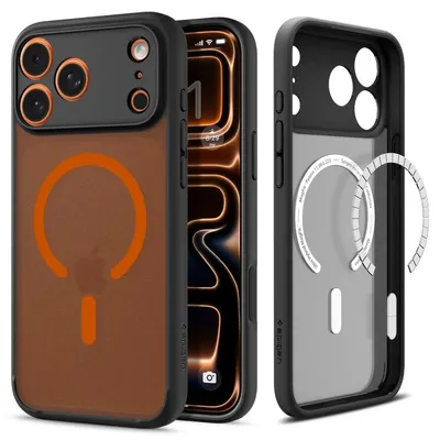 Obrázok produktu pre Spigen ACS10483, Ochranný obal, Apple, iPhone 17 Pro, 16 cm (6.3"), Čierna, Oranžová