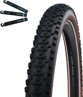 Produktbild von 1 x Schwalbe Smart Sam HS 476 Fahrradreifen ADDIX Performance 29 x 2,25 (57-622) Schwarz/Bronze inkl. Reifenheber