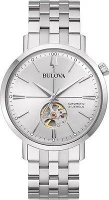 Obrázek produktu pro Bulova Watch SALE 96A276 Classic Aerojet Skeletonised Movement Nerezová ocel Automatické pánské hodinky 41mm