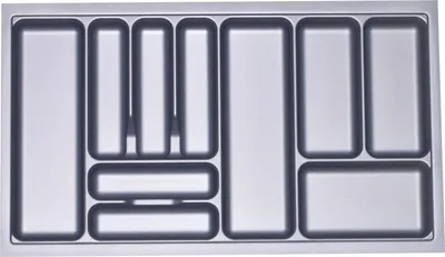 Produktbild von ORGA-BOX I Besteckeinsatz grau 817 x 474 mm für 90 cm Schrankbreite