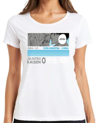 Productafbeelding van Jujutsu Kaisen, Yuta Okkotsu, Rika, Anime, Manga, Cadeau, Vintage, Dames T-shirt, Wit, Maat S