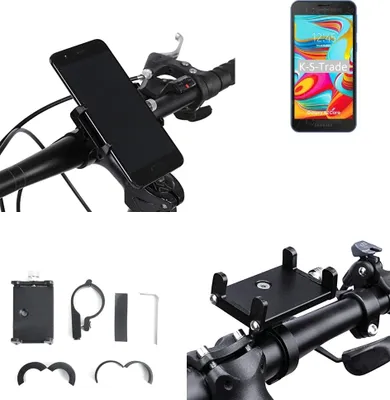 Produktbild von K-S-Trade Handyhalterung für das Fahrrad kompatibel mit Samsung Galaxy A2 Core Halter Lenkstange Fahrradhalterung Motorrad Bike Mount Befestigung