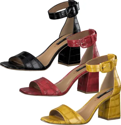Produktbild von s.Oliver 5-28338-34 Damen Sandaletten Sandalen Blockabsatz , Größe:41 EU, Farbe:Rot