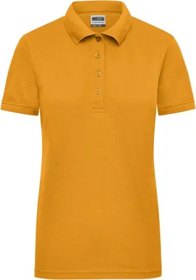 Produktbild von James & Nicholson Damenpoloshirt Workwear, Gr. 3XL,goldgelb