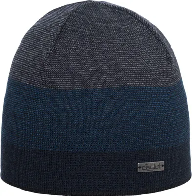Eisglut Beanie Mütze  Rentona Rewoolife  mit Strichmuster   in blau