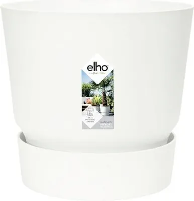 Image de ELHO Pot de fleurs Greenville Round 19 cm, blanc