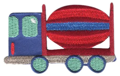 Produktbild von LKW Truck Betonmischer - Aufnäher, Bügelbild, Aufbügler, Applikationen, Patches, Flicken, Zum Aufbügeln, Größe: 7 x 4,5 cm