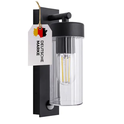 Produktbild von Außenwandleuchte mit Sensor 4052B1 IP44 schwarz