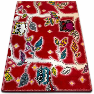 Image de Tapis KIDS Forêt rose C427 rouge 160x220 cm