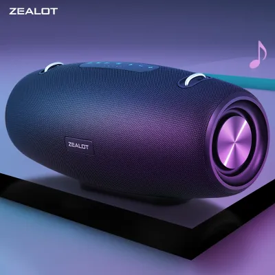 Produktbild von ZEALOT S67 tragbarer Bluetooth-Lautsprecher, IPX6 wasserdicht | 60 W hohe Leistung | Stereoeffekt, unterstützt TF-Karte, AUX-Audiokabel, USB, BT 5.0-Verbindung