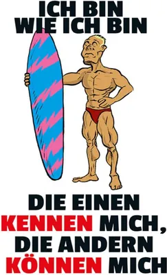 Produktbild von vianmo Holzschild 40x30 cm einen kennen mich anderen können mich