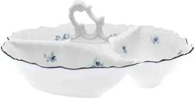 Produktbild von Thun 1794 Cabaret klein 3-teilig, Tschechisches Porzellan, Bernadotte, blaue Rosen, Thun