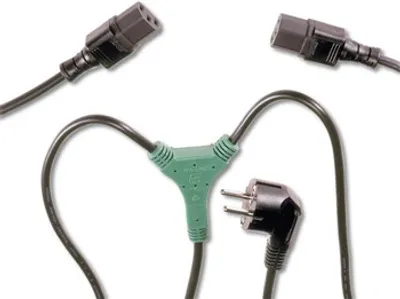 Obrázok produktu pre Počítačový napájací kábel 230V, Y-kábel M-2x F, 1,2 m