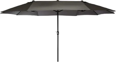 Produktbild von VCM Sonnenschirm | Maße ca. 4,50x2,65x2,40 m | Doppelsonnenschirm XXL | Schirm mit Kurbel | Polyester 180g/m²