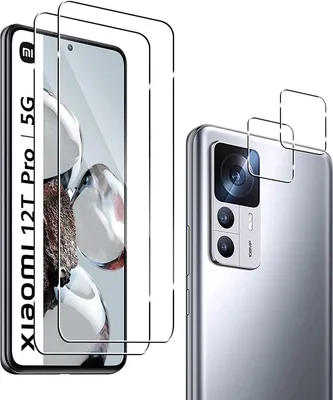 Produktbild von 2X Schutzglas ( Display + Kamera ) für Xiaomi 12T / 12T Pro 5G Panzerfolie 9H