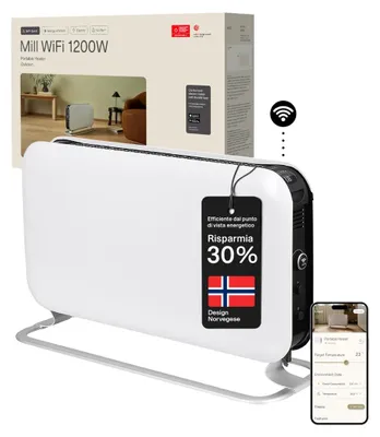 Produktbild von Mill CO1200WIFI3 Convection Heater – 1200W – White – 410 x 210 x 620 mm