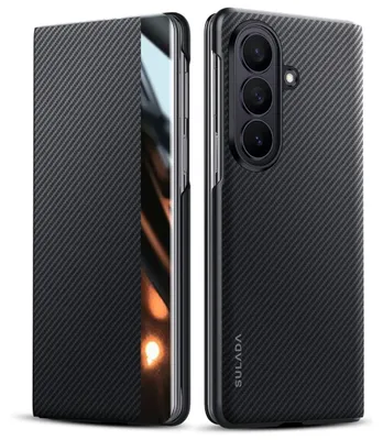 Produktbild von SULADA Handyhülle Smart View für Samsung Galaxy Z Fold8 Ultra Magnetisch Carbon