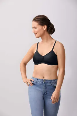 Produktbild von Amoena Prothesen-BH Moulded ohne Bügel Lara SB Schwarz - größe 100 / A