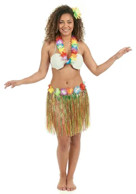 Produktbild von Hawaii-Damenkostüm bunt - Einheitsgröße