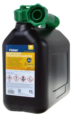 Produktbild von Benzinkanister Kraftstoff Reservekanister 5 Liter HDPE/UN schwarz Autozubehör