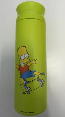 Produktbild von HOLY Thermo Shaker Becher Simpsons Edition 700ml Edelstahl Bart Simpson hellgrün