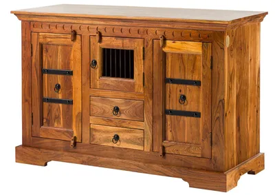Immagine prodotto di MASSIVMOEBEL24 | OXFORD #0412 Credenza in legno di acacia - laccato / miele 130x50x85
