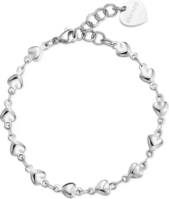 Image de Bracelets avec pendentifs fixes Sagapò collection argent Chunky - femme