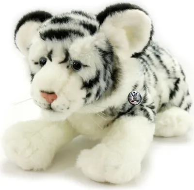 Produktbild von Tiger Kuscheltier weiß 44 cm Plüsch Raubkatze Großkatze * FEJSAL