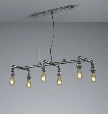 Produktbild von Industriedesign Pendelleuchte für über Esstisch mehrflammig Kochinsel Esszimmer