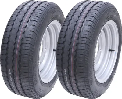 Immagine prodotto di 185/60 R12C Ruote per rimorchio con 5 perni da 112 mm PCD Brian James Ifor Williams (set di 2)