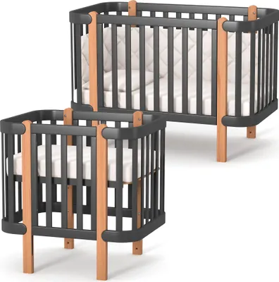 Lettino Bello Babywelt Ted 60x120cm - Bianco Con Doghe Regolabili E Kit Conversione - Foto 5