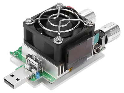 Zdjęcie produktu dla 35 W regulowany tester pojemności akumulatorów z obciążeniem elektronicznym o stałym prądzie USB i wyświetlaczem LCD