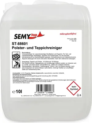 Produktbild von SemyTop Polster- und Teppichreiniger - 10L - materialschonend + schnelltrocknend
