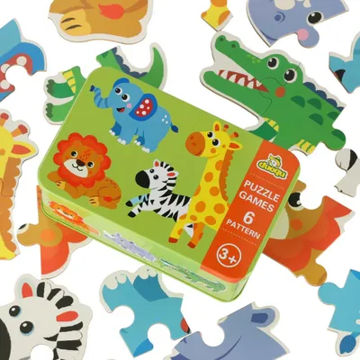 Obrázok produktu pre Aga Puzzle v plechovke SAFARI 25 dielikov