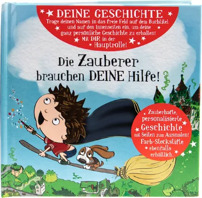 Produktbild von Das magische Märchenbuch mit deinem Namen - BLANKO Zauberer