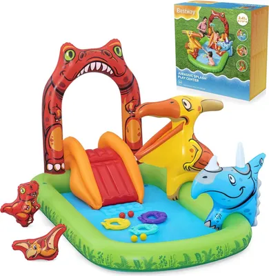 Zdjęcie produktu dla Plac zabaw dmuchany Jurassic 241 x 140 x 137 cm Bestway 53160