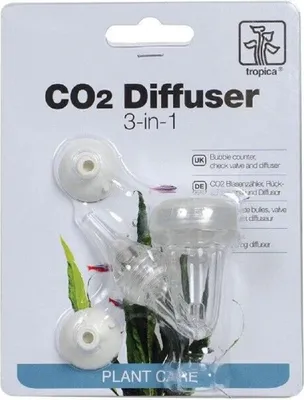 Produktbild von Tropica CO2-Diffusor mit integriertem Blasenzähler, Rückschlagventil und Keramikdiffusor