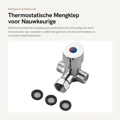 Productafbeelding van Thermostatische Mengklep voor Nauwkeurige Watertemperatuur