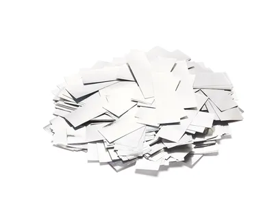 Produktbild von TCM FX Slowfall Konfetti rechteckig 55x18mm, weiß/silber, 1kg