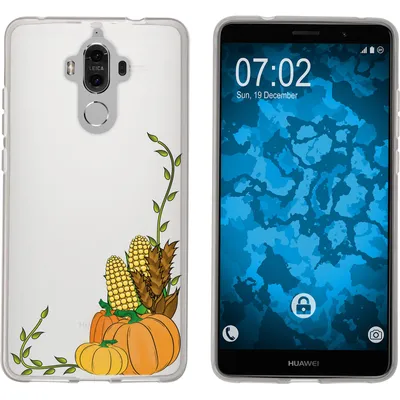 Produktbild von PhoneNatic Case kompatibel mit Huawei Mate 9 Silikon-Hülle Herbst Erntedankfest/Thanksgiving M5