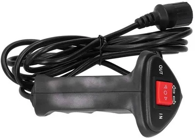 Obrázek produktu pro Univerzální elektrická naviják - dálkové ovládání - spolehlivé ovládání - kabel o délce 2,8 metrů - ruční dálkové ovládání - vhodné pro automobily a další vozidla.
