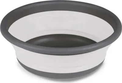 Produktbild von Kampa Große Zusammenklappbare Runde Waschschüssel Silber Silber One Size