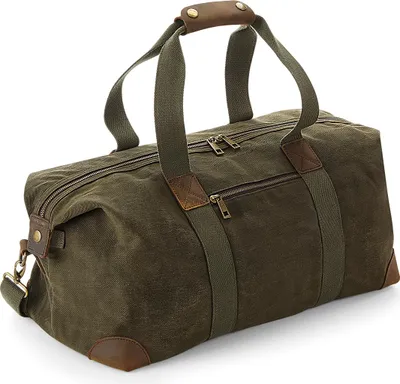 Produktbild von Quadra - Reisetasche "Heritage", Leder RW7081 (Einheitsgröße) (Olivgrün)