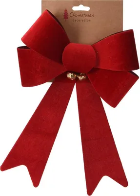 Produktbild von Dekorative Weihnachtssamtschleife 22x32 cm