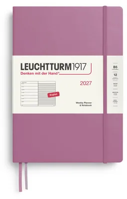 Produktbild von LEUCHTTURM1917 Wochenkalender 2027 Composition (B5) mit Notizbuch, liniert - Ter