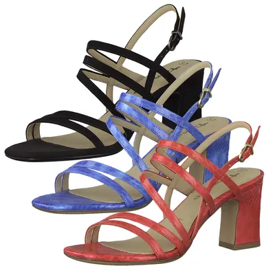 Produktbild von Tamaris Damen Sandaletten Riemchensandalen Blockabsatz 1-28353-26, Größe:41 EU, Farbe:Rot
